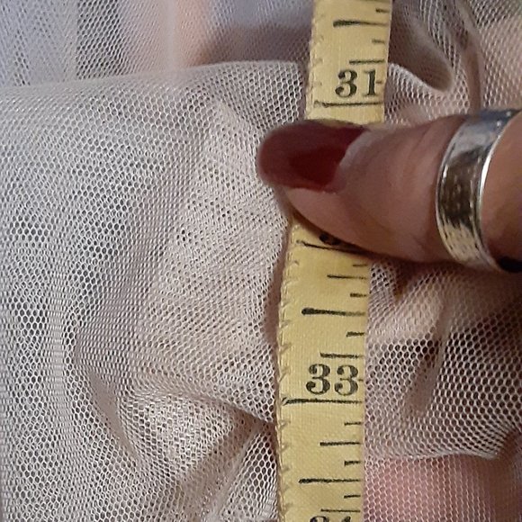 Mystic Woman's Gorgeous Party Dress in Blush and Black with tule Overlay and Bow - Picture 8 of 9